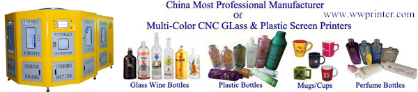 glass bottle/container screen printing machine