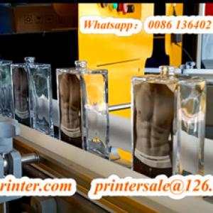 Glass Bottle Screen Printer With Labeling Machine