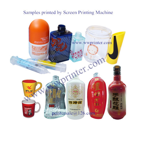 screen printing samples for plastic bottle and glass bottles