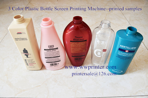 plastic bottle screen printing sample