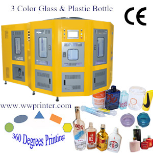 Glass & Plastic Bottle CNC screen Printing Machine