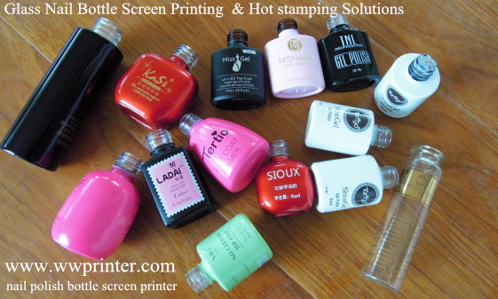 glass nail polish bottle semi-auto screen printer