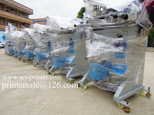 china semi-auto screen printers delivery