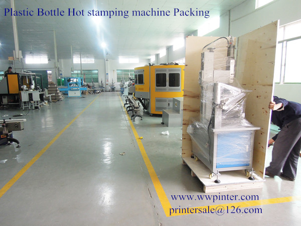 Plastic bottle hot stamping machine packing