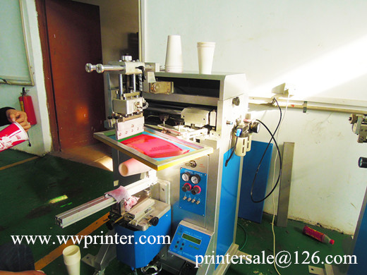 Semi-auto Paper Cup Screen Printing Machine 