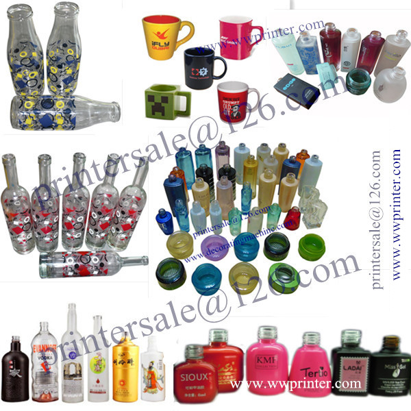 Rotary Glass Bottle Screen Printing with Hot stamping machine