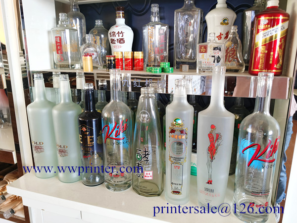 Rotary Glass Bottle Screen Printing with Hot stamping machine