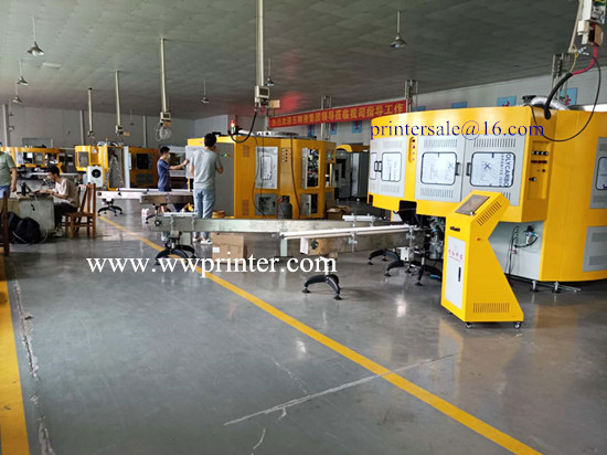 Rotary Glass Bottle Screen Printing with Hot stamping machine