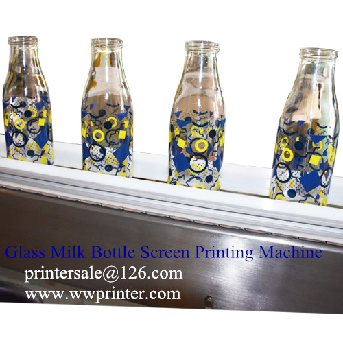 Milk Bottle Printing machine,Silk Screen Printing machine on Glass Milk Bottles,Glass Bottle Screen Decoration