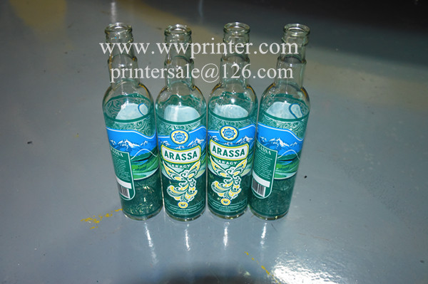 5 color glass beer bottle silk screen printing machine