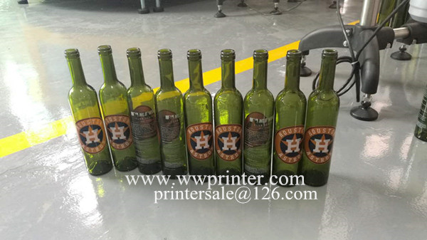 5 color glass beer bottle silk screen printing machine