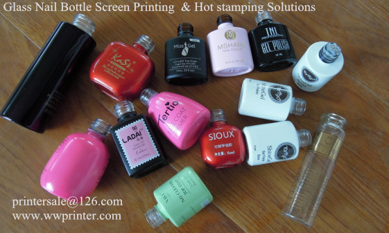 Nail Polish Bottle Screen Printing and Hot stamping Solutions