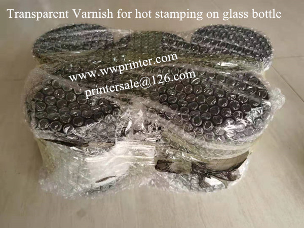 glass varnish for hot stamping