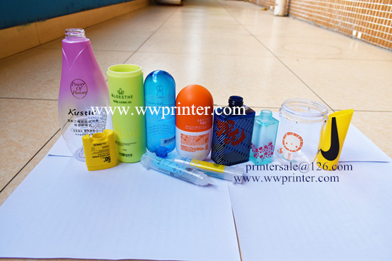 Automatic UV screen printing machine for plastic bottles