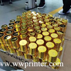 2 color Automatic Wine Cap Screen Printing Machine