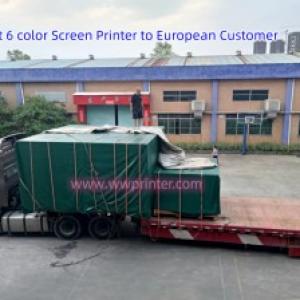 Plastic Bottle Screen Printer Send to European Customer