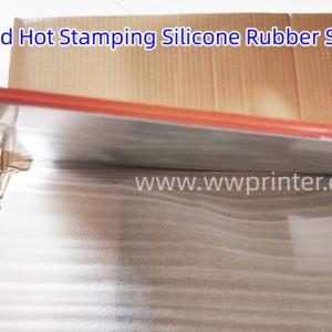 Red Hot Stamping Silicone Rubber Sheet