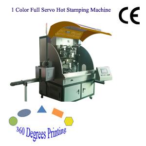 Automatic Full Servo Glass Bottle /Plastic Cap Hot Stamping Machine