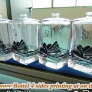 Glass Perfume Bottle 360 degrees Screen printing PT12